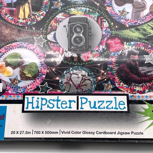 Hipster 1000 Piece Jigsaw Puzzle By Monkey Fist Vivid Color Glossy Cardboard 12+ - Picture 5 of 16